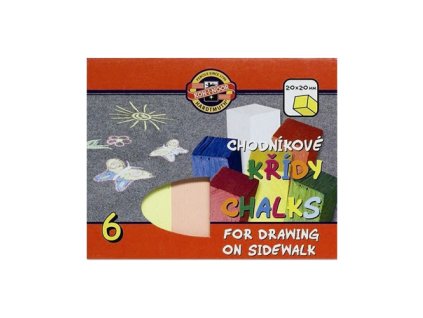 krieda chodnikova koh i noor farebna sada 6 ks