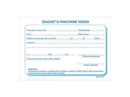 14255 sk ziadost o pracovne volno a6 100 listov php