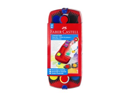 farby vodove faber castell connector stavebnicove 24 farieb