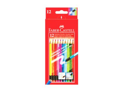 pastelky faber castell gumovatelne 12 farieb