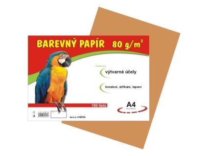 kopirovaci papier a4 80g 100 listov hnedy
