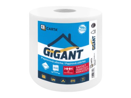 papierove utierky carta gigant 2 vrstvy navin 90 m 430 utrzkov vyska 22 7 cm