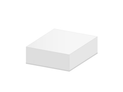 blok kocka biela 9x9x3 5 cm lepena