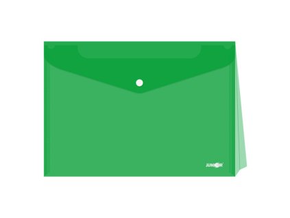 obal s patentkou rozsiritelny pp a4 priehladny zeleny