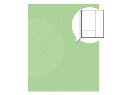 odkladacia mapa s 3 chlopnami eko 253 skladana zelena