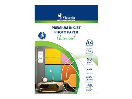 fotopapier victoria universal pre atramentovu tlac matny a4 90 g