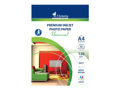 fotopapier pre atramentove tlaciarne a4 120 g matny victoria universal
