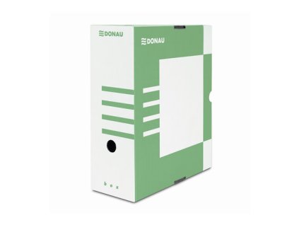 archivny box a4 120 mm karton donau zeleny