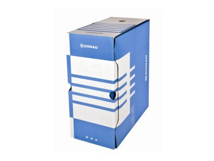 archivny box a4 155 mm karton donau modry