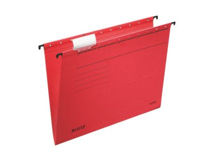 zavesna zakladacia doska karton a4 leitz alpha cervena 25ks