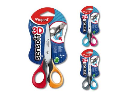 noznice sensoft 3d 13 cm mix farieb