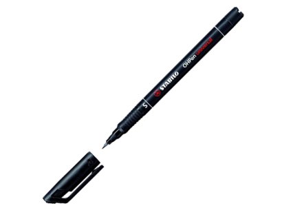 permanentny popisovac 0 4 mm stabilo ohpen universal cierny