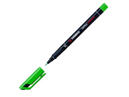 permanentny popisovac 0 4 mm stabilo ohpen universal zeleny