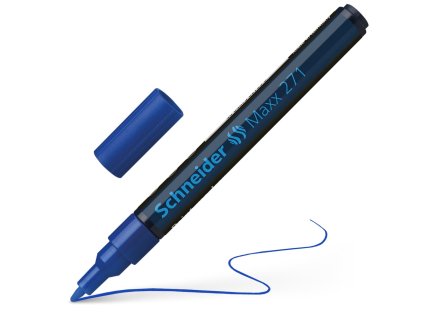 popisovac lakovy schneider maxx 271 modra