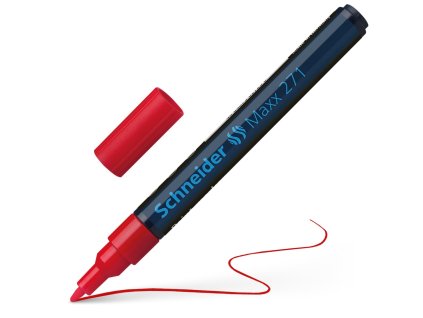 popisovac lakovy schneider maxx 271 cervena