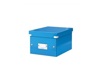 archivacna krabica click store a5 lakovy lesk modra