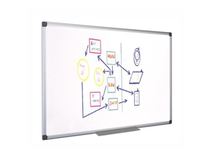 smaltovana biela mag tabula 60x90cm
