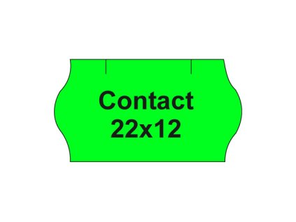 etikety cen contact 22x12 oble 1500 etikiet kotucik zelene