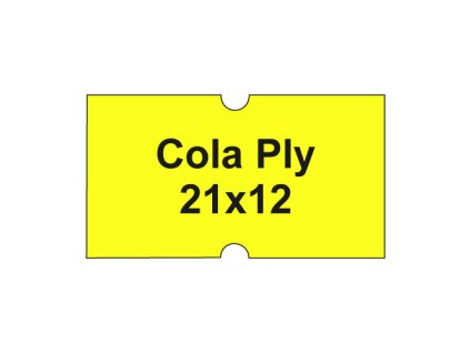 etikety cen cola ply 21x12 hranate 1250 etikiet kotucik zlte