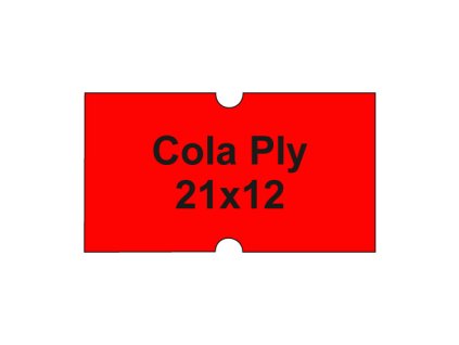 etikety cen cola ply 21x12 hranate 1250 etikiet kotucik cervene