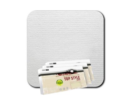 obalka dl top style laid kuvert 110x220 s krycou paskou 120g neutral biela 20ks