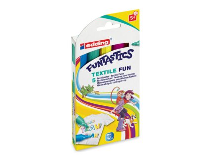 sada popisovacov edding funtastics 17 5 s textile fun