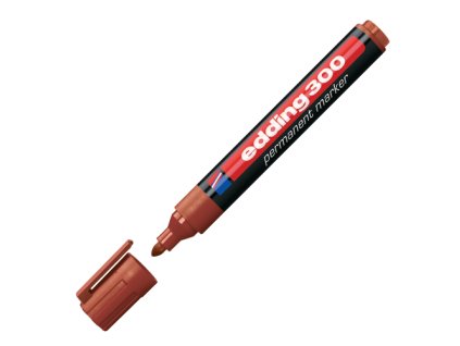 permanentny popisovac edding 300 hnedy
