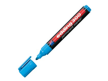 permanentny popisovac edding 300 svetlomodry