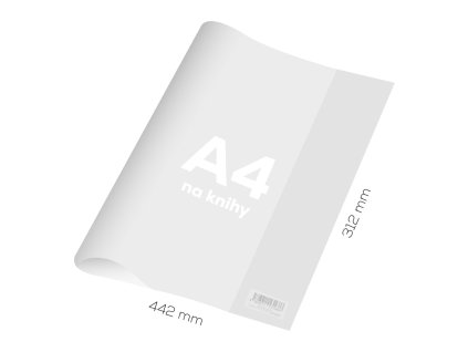 obal na knihu a4 pvc 442x312 mm hruby transparentny 1 ks