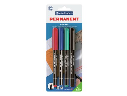 popisovac centropen 2846 sada 4ks blister 1 0 mm