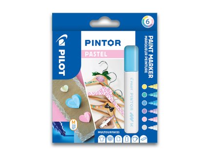 dekoracny popisovac pilot pintor pastel sada 6 ks hrot m