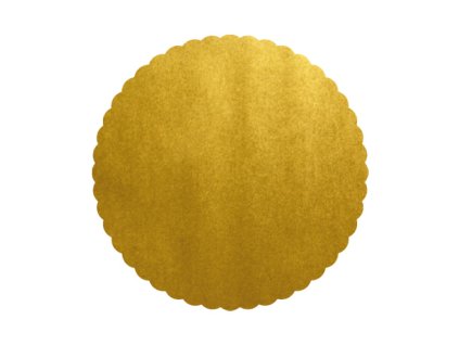 podlozky lepenkove 28 cm zlate 25 ks