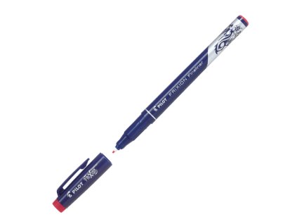 pilot frixion fineliner 0 45mm cerveny