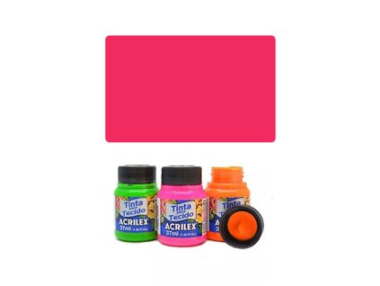 acr farba na textil 37ml fluorescent pink 107