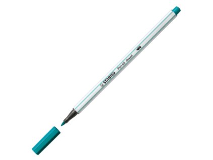 fix so stetcovym hrotom pre rozne sirky ciar stabilo pen 68 brush tyrkysovy