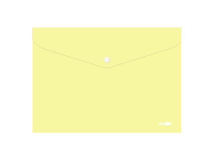 obal s patentkou pp a4 pastel zlty