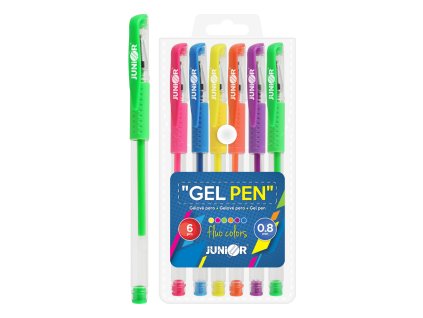 pero gelove sada 6 ks junior fluo