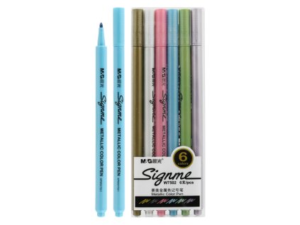 fixy m g signme metalicke farby sada 6 ks