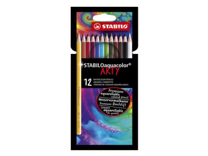 pastelky akvarelove stabilo aquacolor arty 12 ks roznych farieb