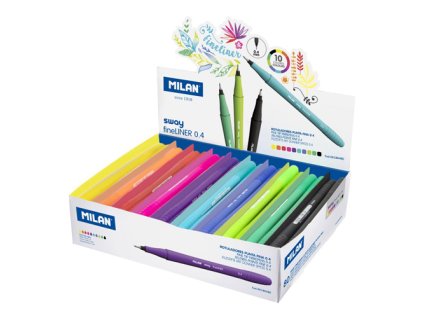 liner milan sway fineliner 0 4 mm sada 80 ks