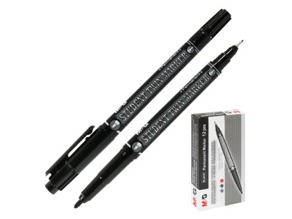 permanentny popisovac m g obojstranny cierny