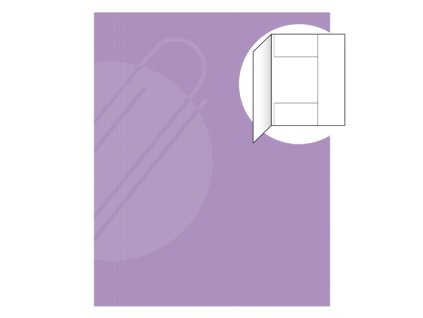 odkladacia mapa s 3 chlopnami eko 253 skladana fialova