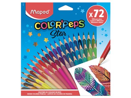 farebne ceruzky trojhranne maped color peps 72 farieb