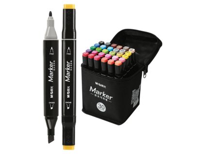 fixy m g marker obojstranne sada 30 ks v taske