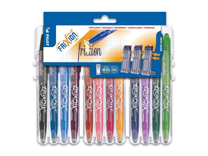 roller gumovaci pilot frixion ball 0 7 mm set2go sada 12 ks