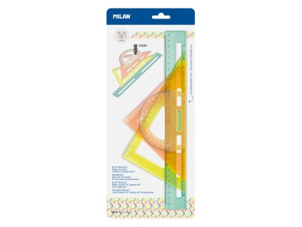 sada pravitok 4ks rovne uhlomer 2x trojuholnik milan new look