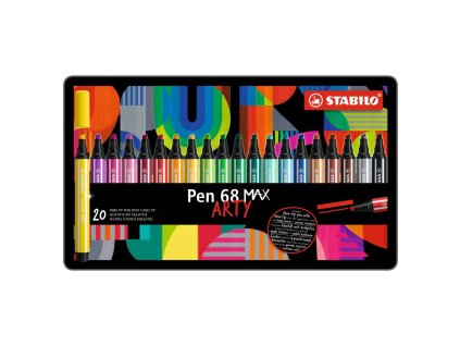 fix vlaknovy stabilo pen 68 max arty sada 20 ks
