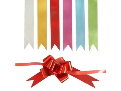 stuha stahovacia 2x50 cm hladka mix 5 farieb 1ks