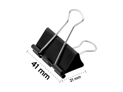 klip binder cierny junior 41 mm
