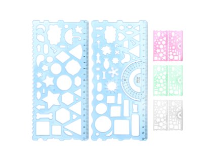 sablona tvary 208 x 95 mm flexibilna mix farieb balenie 2 ks